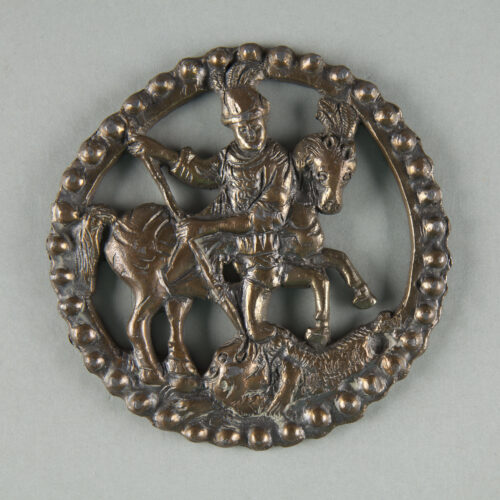 2. Medallion from hussar armour with the image of Saint. George slaying the dragon