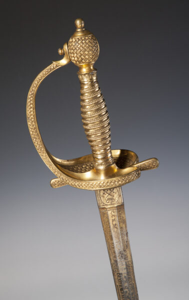 4. Officer’s sword decorated with Polish-Saxon coat of arms