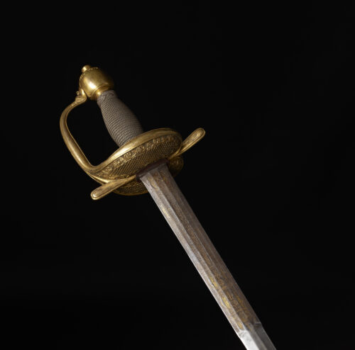 6. Officer’s sword decorated with Polish-Saxon coat of arms