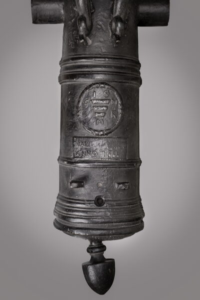 3. Cannon barrel with Korczak coat of arms